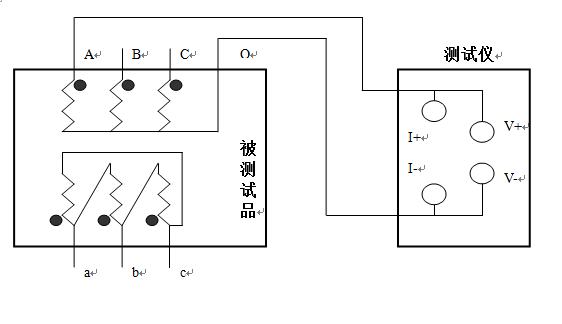 直流電阻測試儀直流測量接線(xiàn)圖 直流電阻測試儀直流測量接線(xiàn)圖